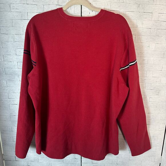 Tommy Hilfiger vintage cardigan, red blue white Tommy line zip front plus size - Picture 3 of 10